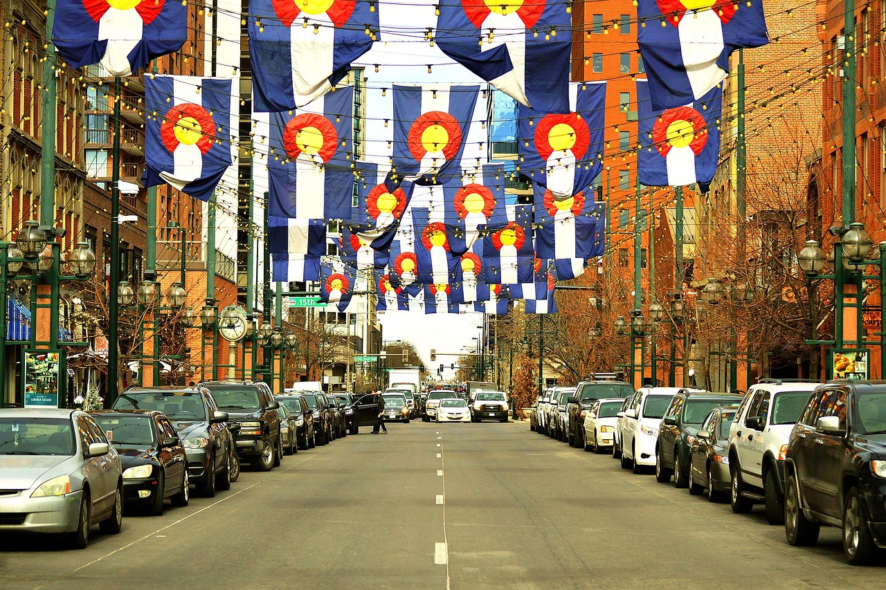 Capitol Hill street and buildings in Denver